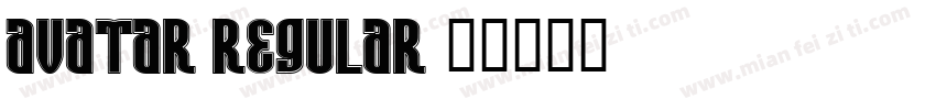Avatar Regular字体转换
